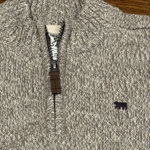 Carter's Men's Heathered Gray Zip-Up Sweater